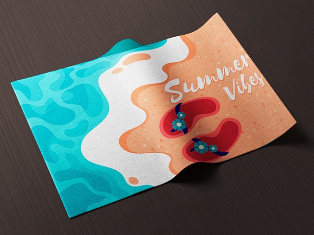 Full-color customized printed mat